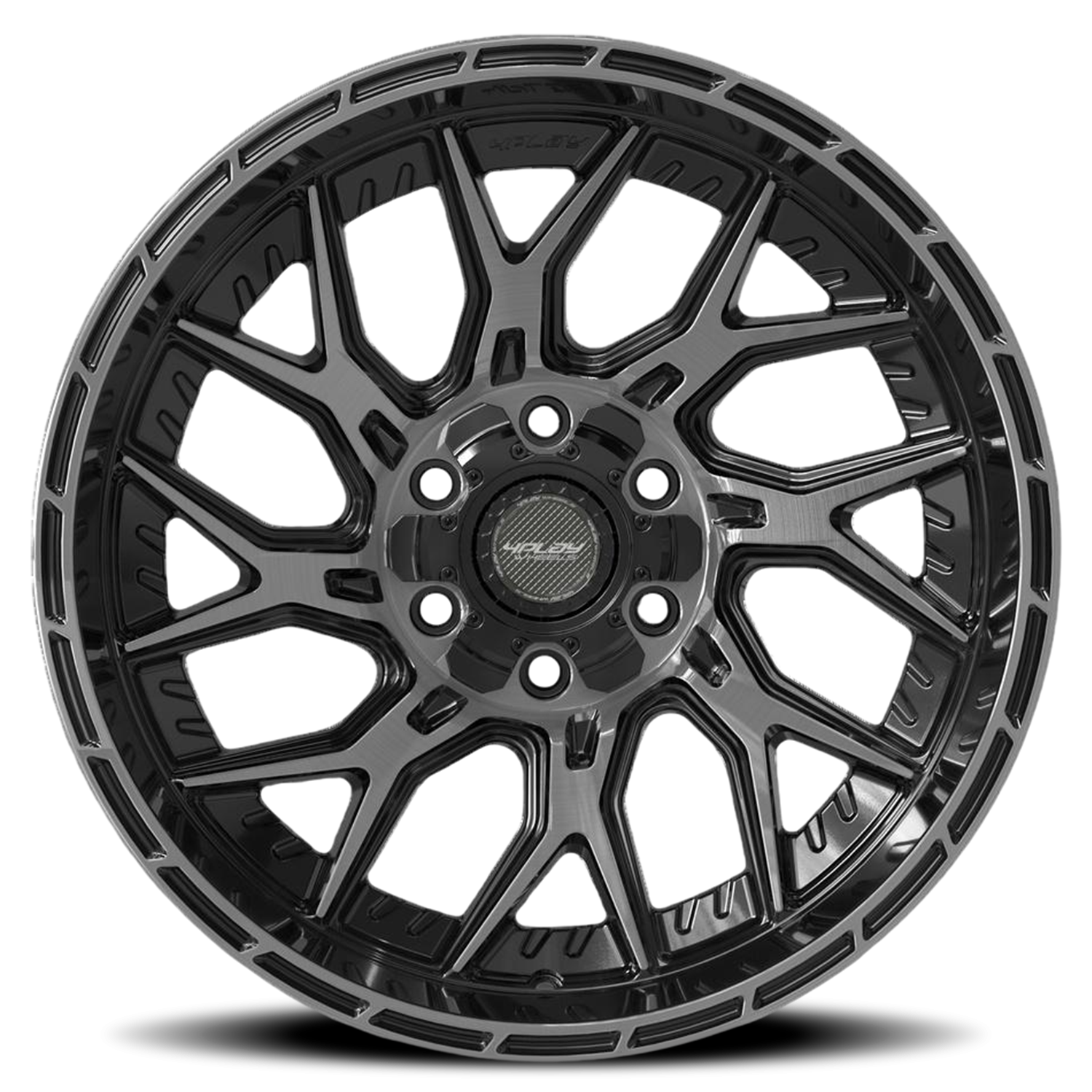 4PLAY 4PL28 20x10 6x135 -18 Black - Image 3
