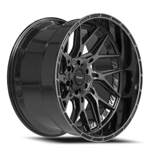 4PLAY 4PL28 22x12 6x135 -44 Black