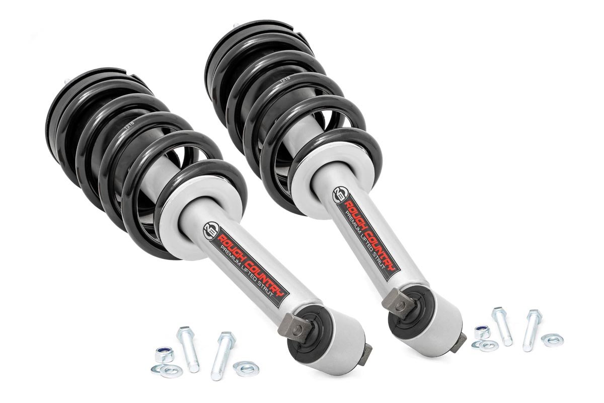 Rough Country Loaded Strut Pair 3.5 Inch Chevy/GMC 1500 Truck & SUV (07-14)