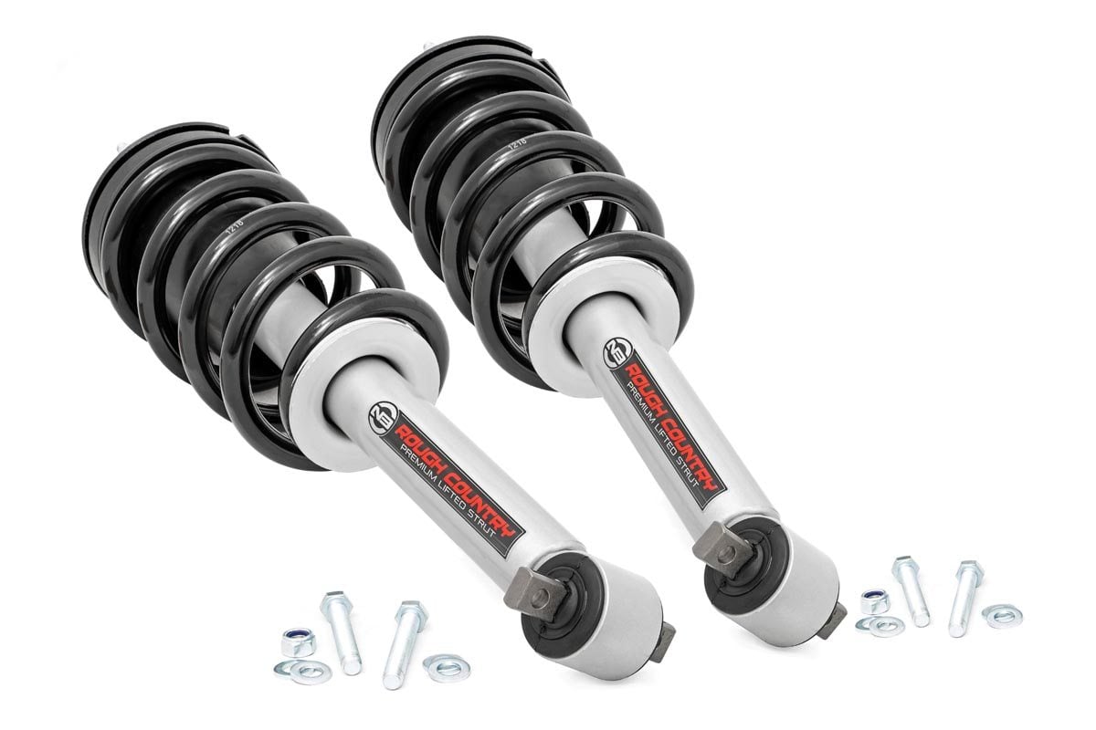 Rough Country Loaded Strut Pair 3.5 Inch Lift Chevy/GMC 1500 (14-18 & Classic)