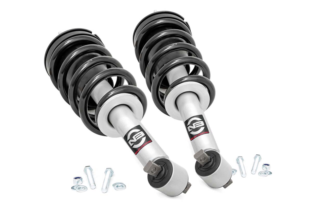 Rough Country N3 Leveling Struts 2 Inch Loaded Strut Chevy/GMC Sierra 1500 (19-26)/Silverado 1500 (19-26)