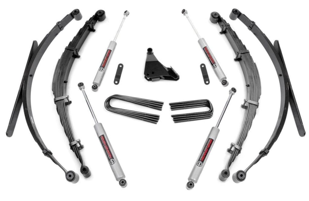 Rough Country 4 Inch Lift Kit Rear Springs Ford F-250/F-350 Super Duty 4WD (1999-2004)