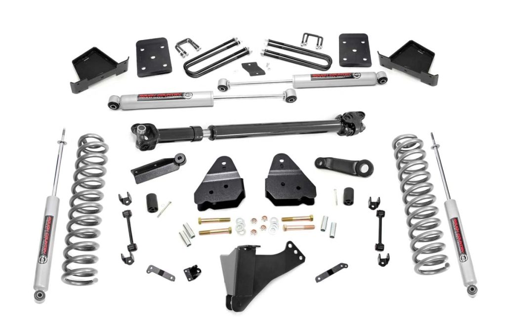 Rough Country 6 Inch Lift Kit OVLDS D/S Ford F-250/F-350 Super Duty 4WD (2017-2022)