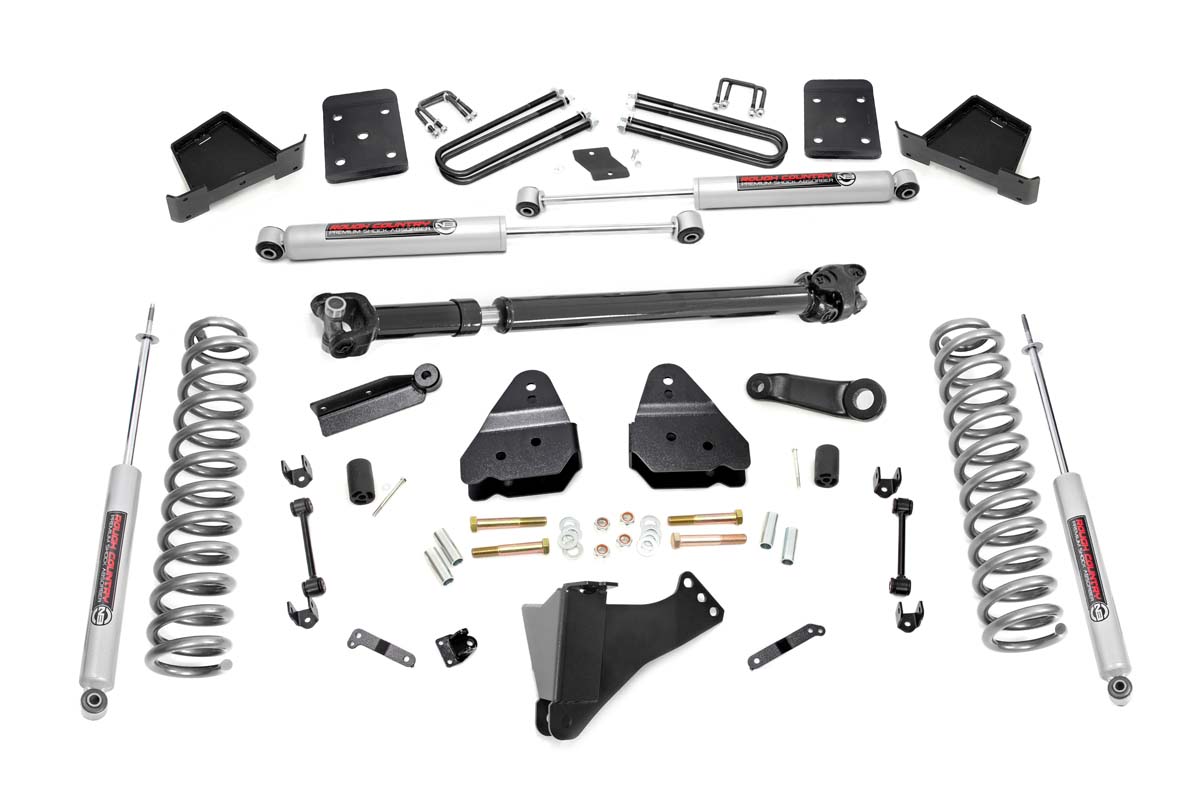 Rough Country 4.5 Inch Lift Kit Front D/S Ford F-250/F-350 Super Duty 4WD (2017-2022)