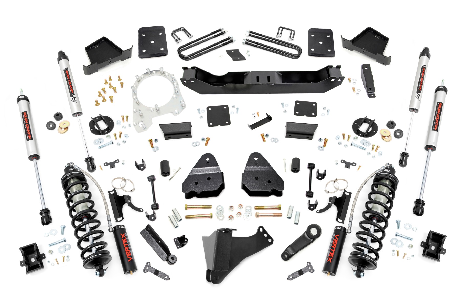 Rough Country 6 Inch Lift Kit OVLDS C/O V2 Ford F-250/F-350 Super Duty 4WD (17-22)