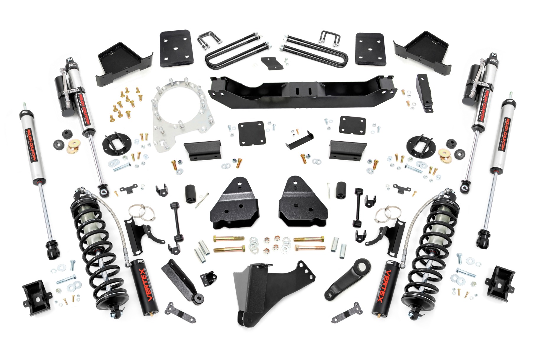 Rough Country 6 Inch Lift Kit OVLDS C/O Vertex Ford F-250/F-350 Super Duty 4WD (17-22)
