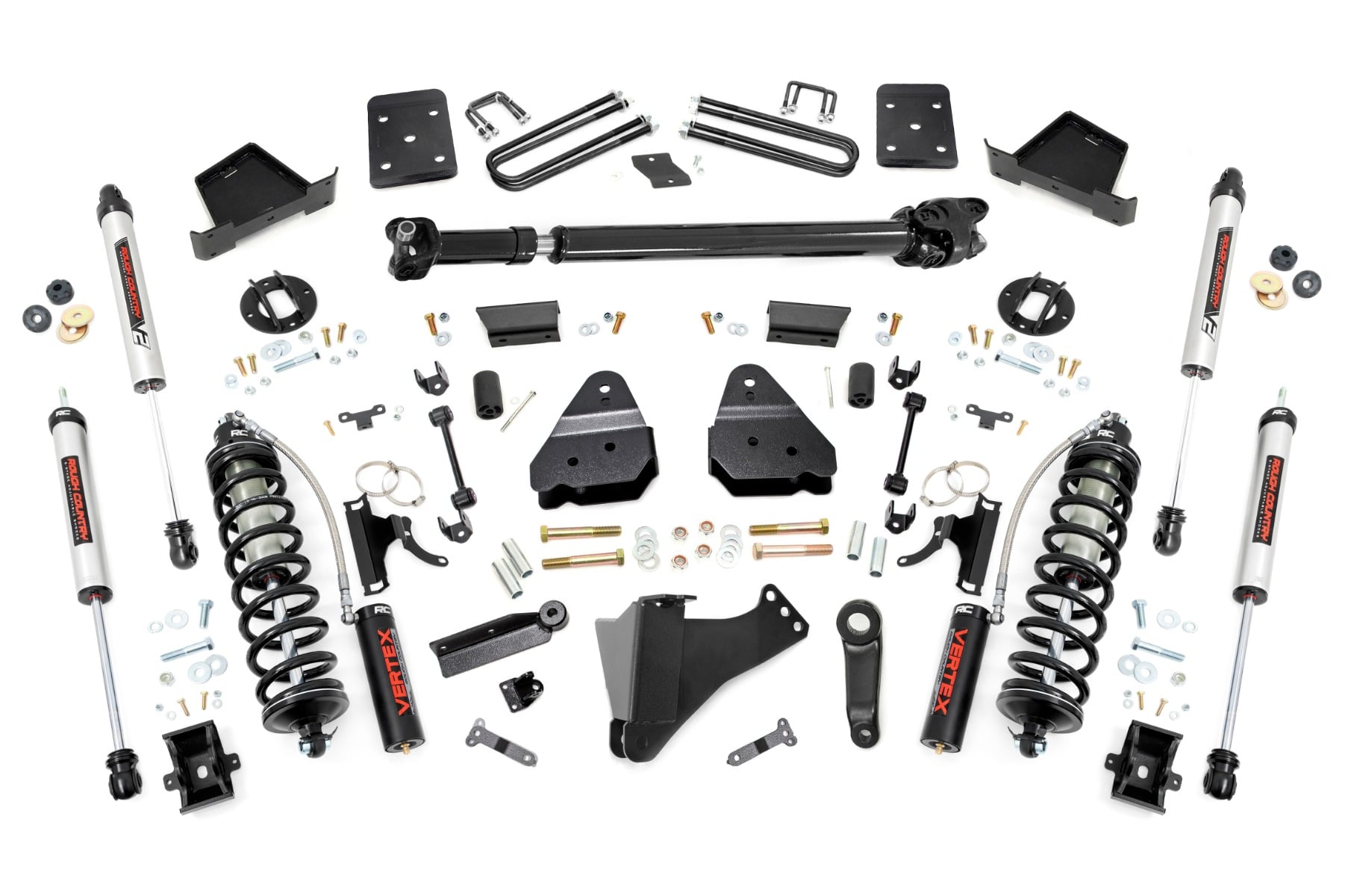 Rough Country 6 Inch Lift Kit Diesel FR D/S C/O V2 Ford F-250/F-350 Super Duty (17-22)