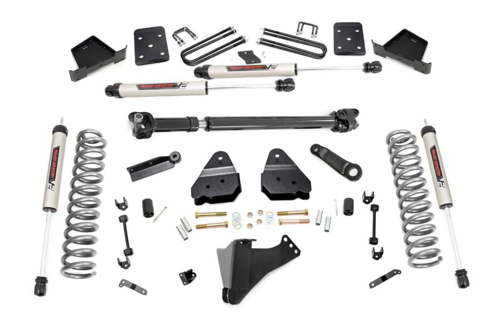 Rough Country 6 Inch Lift Kit Diesel No OVLD FR D/S V2 Ford F-250/F-350 Super Duty (17-22)