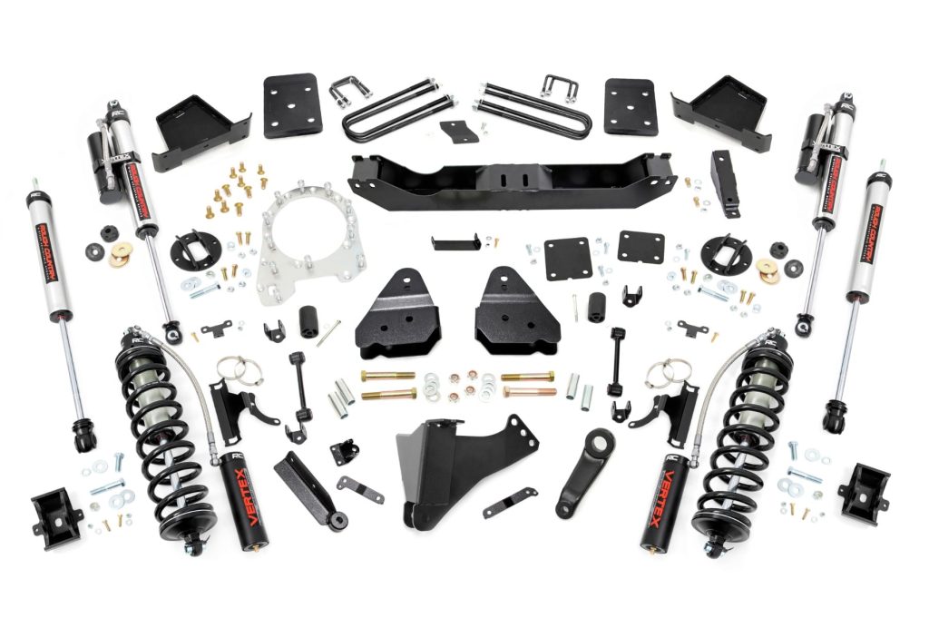 Rough Country 4.5 Inch Lift Kit C/O Vertex Ford F-250/F-350 Super Duty 4WD (2017-2022)