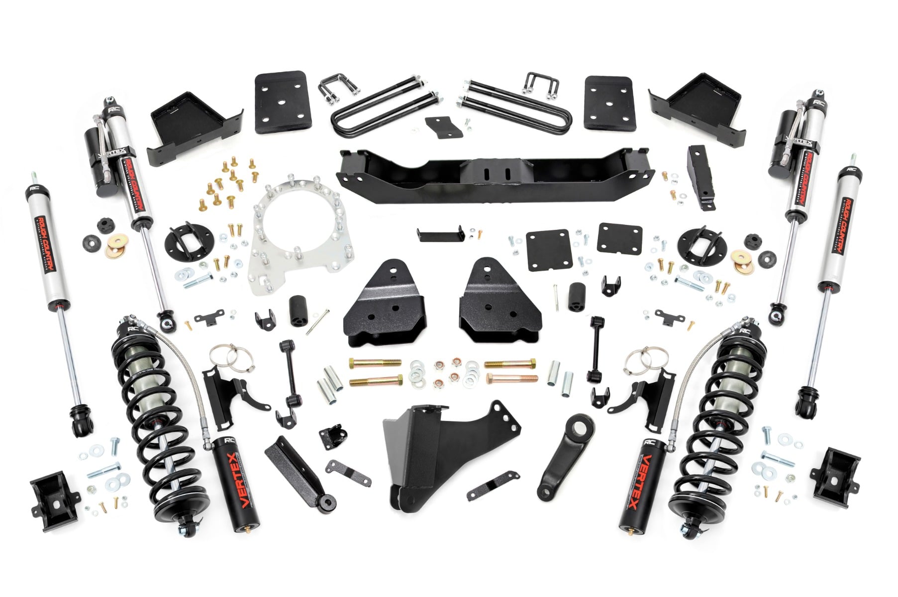 Rough Country 4.5 Inch Lift Kit C/O Vertex Ford F-250/F-350 Super Duty 4WD (2017-2022)