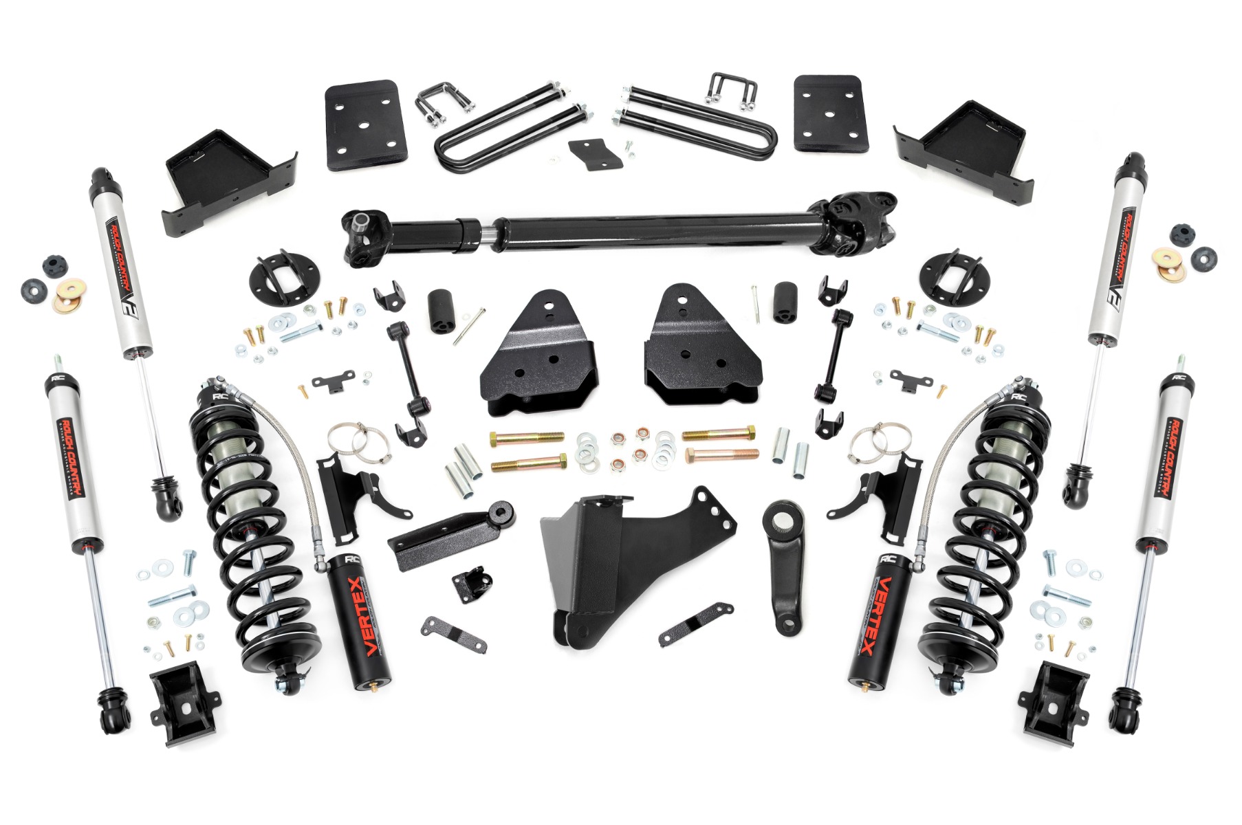 Rough Country 4.5 Inch Lift Kit FR D/S C/O V2 Ford F-250/F-350 Super Duty (17-22)