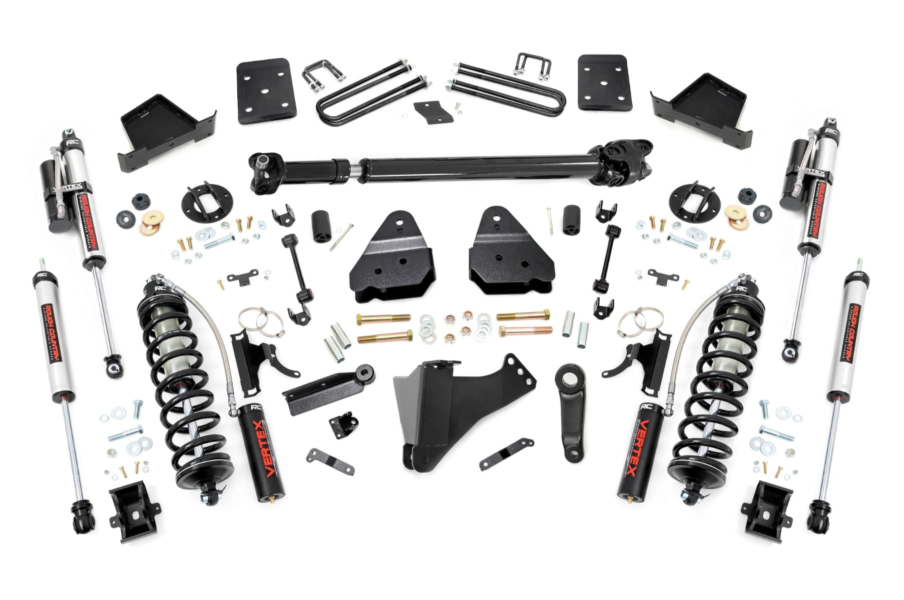Rough Country 4.5 Inch Lift Kit D/S C/O Vertex Ford F-250/F-350 Super Duty (17-22)