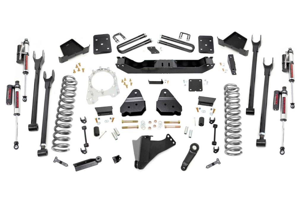 Rough Country 6 Inch Lift Kit 4-Link No OVLD Vertex Ford F-250/F-350 Super Duty (17-22)