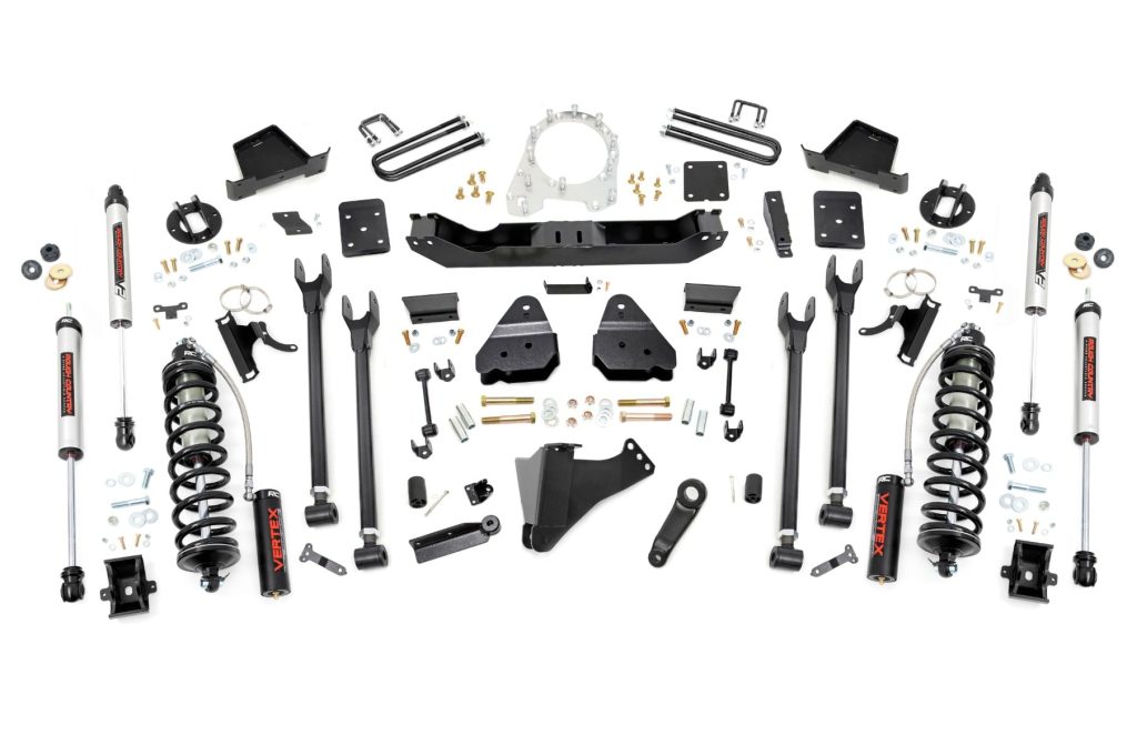 Rough Country 6 Inch Lift Kit Diesel 4-Link C/O V2 Ford F-250/F-350 Super Duty (17-22)