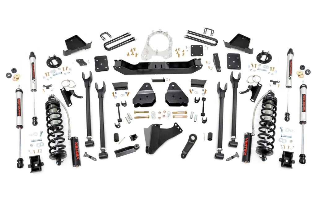 Rough Country 6 Inch Lift Kit 4-Link No OVLD C/O V2 Ford F-250/F-350 Super Duty (17-22)
