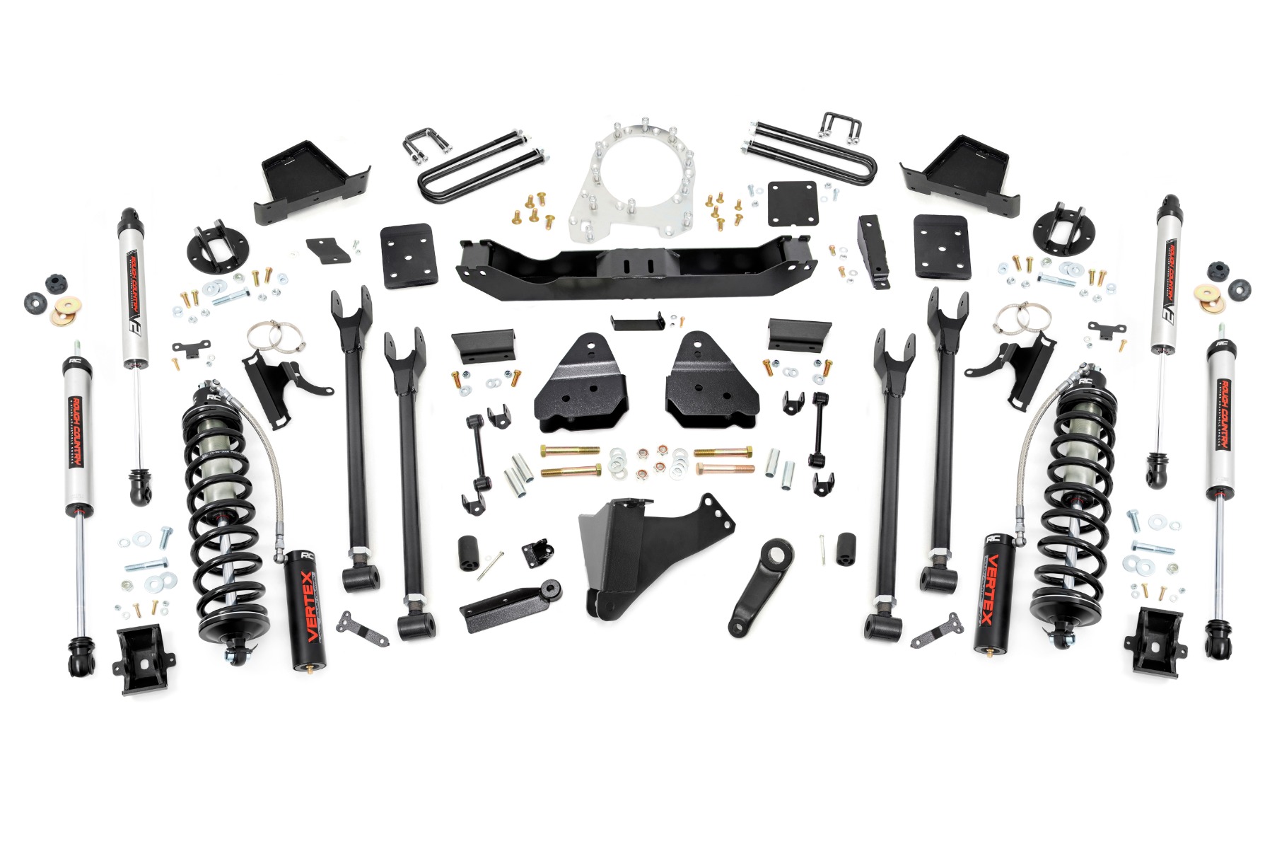 Rough Country 6 Inch Lift Kit 4-Link OVLD C/O V2 Ford F-250/F-350 Super Duty (17-22)