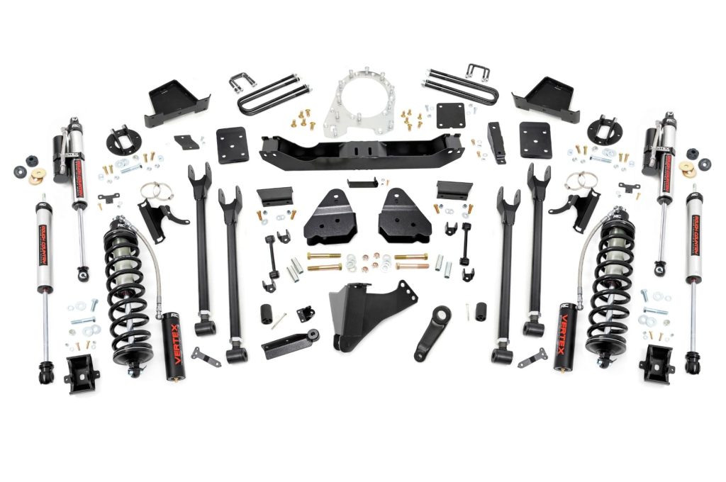 Rough Country 6 Inch Lift Kit Diesel 4-Link C/O Vertex Ford F-250/F-350 Super Duty (17-22)