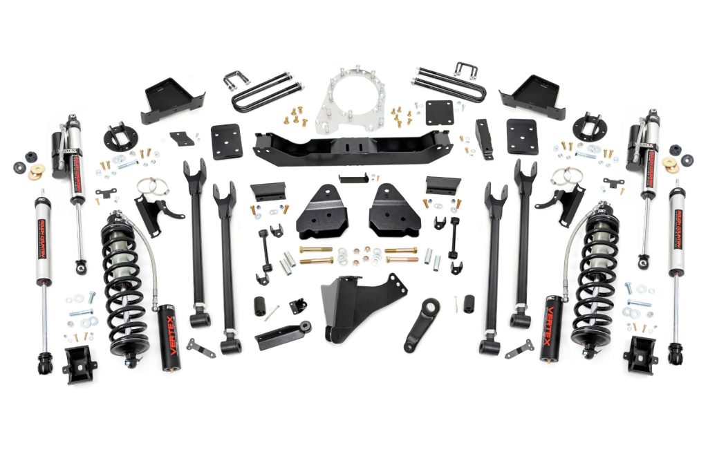Rough Country 6 Inch Lift Kit Diesel 4 Link OVLD C/O Vertex Ford F-250/F-350 Super Duty (17-22)