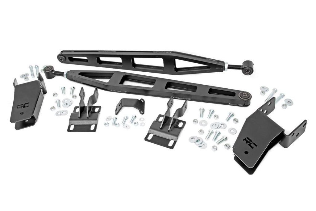 Rough Country Traction Bar Kit Inverted U-bolts 0-6 Inch Ford F-250 Super Duty (08-16)
