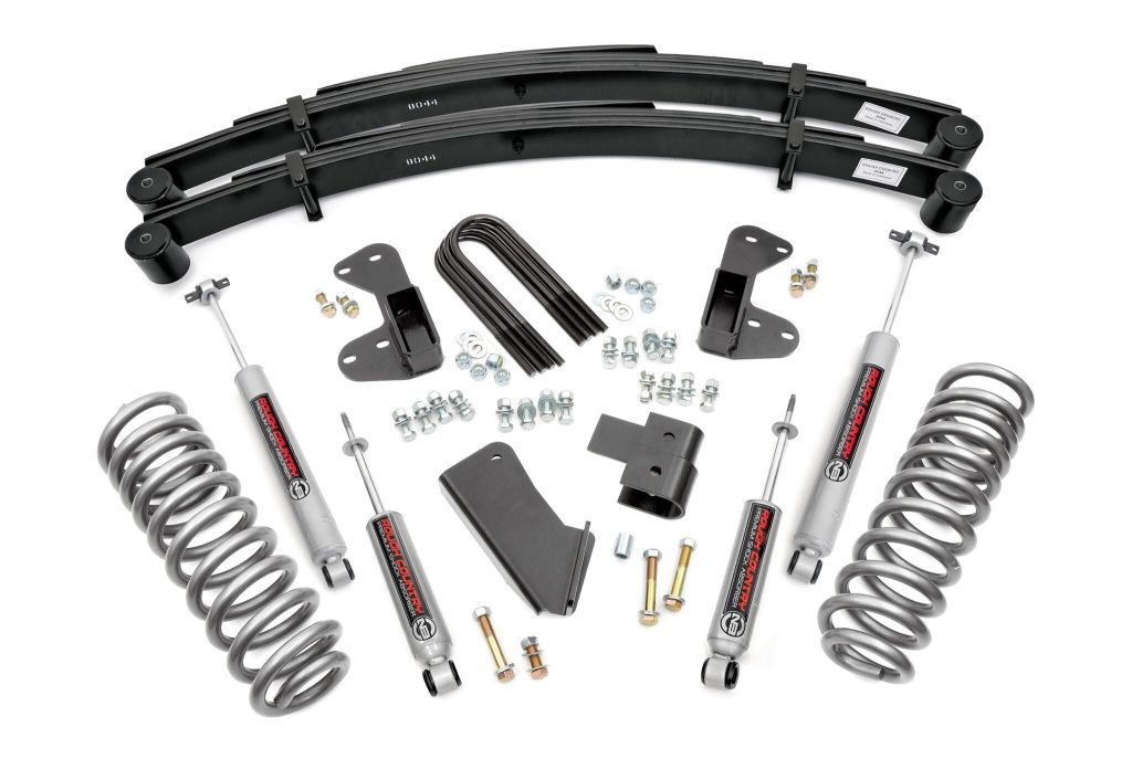 Rough Country 2.5 Inch Lift Kit Rear Springs Ford F-150 4WD (1980-1996)
