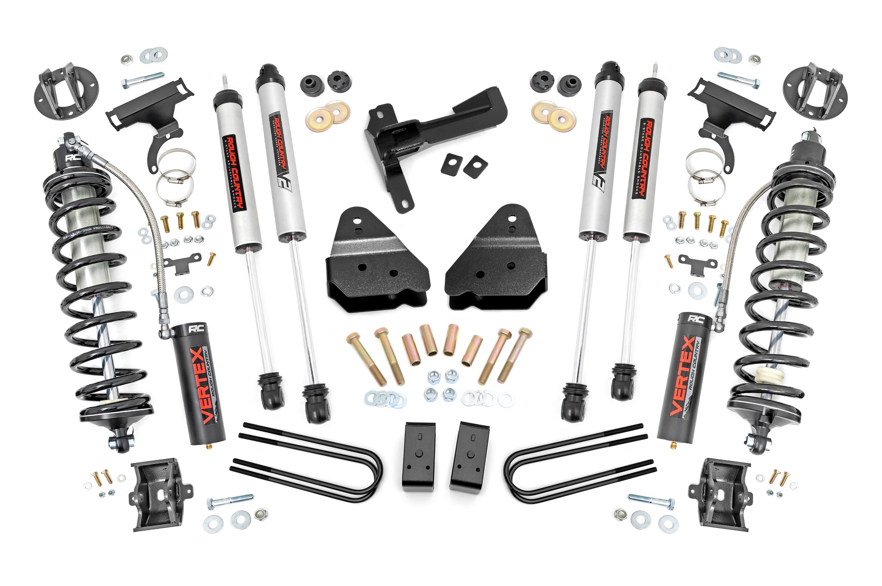 Rough Country 3 Inch Lift Kit Coilover Conversion Ford F-250 Super Duty 4WD (2011-2016)