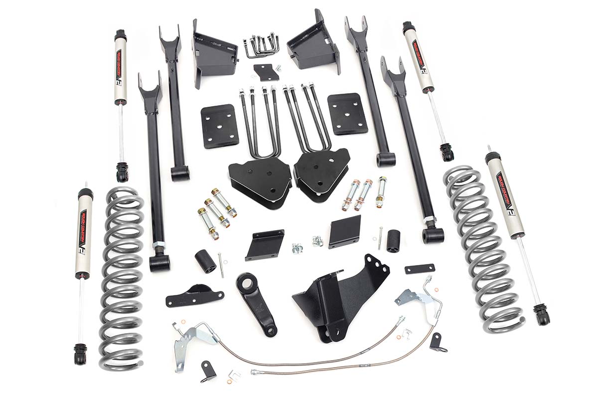 Rough Country 6 Inch Lift Kit 4 Link OVLD V2 Ford F-250 Super Duty 4WD (2015-2016)