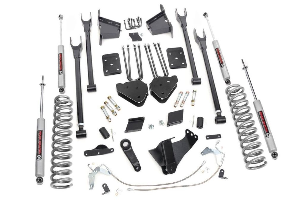 Rough Country 6 Inch Lift Kit 4-Link No OVLD Ford F-250 Super Duty 4WD (2015-2016)