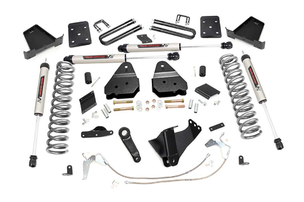 Rough Country 6 Inch Lift Kit Gas No OVLD V2 Ford F-250 Super Duty 4WD (2015-2016)