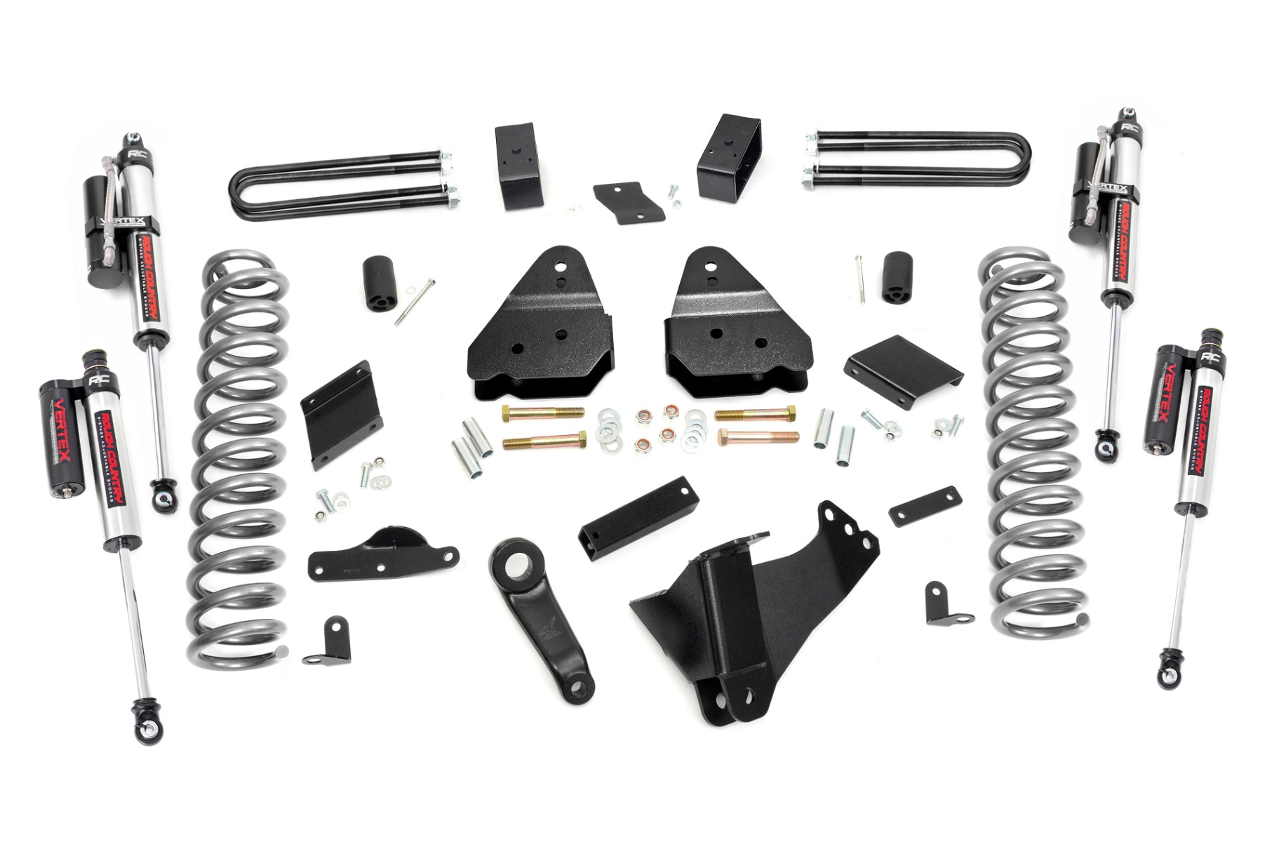 Rough Country 4.5 Inch Lift Kit No OVLD Vertex Ford F-250 Super Duty 4WD (2011-2014)