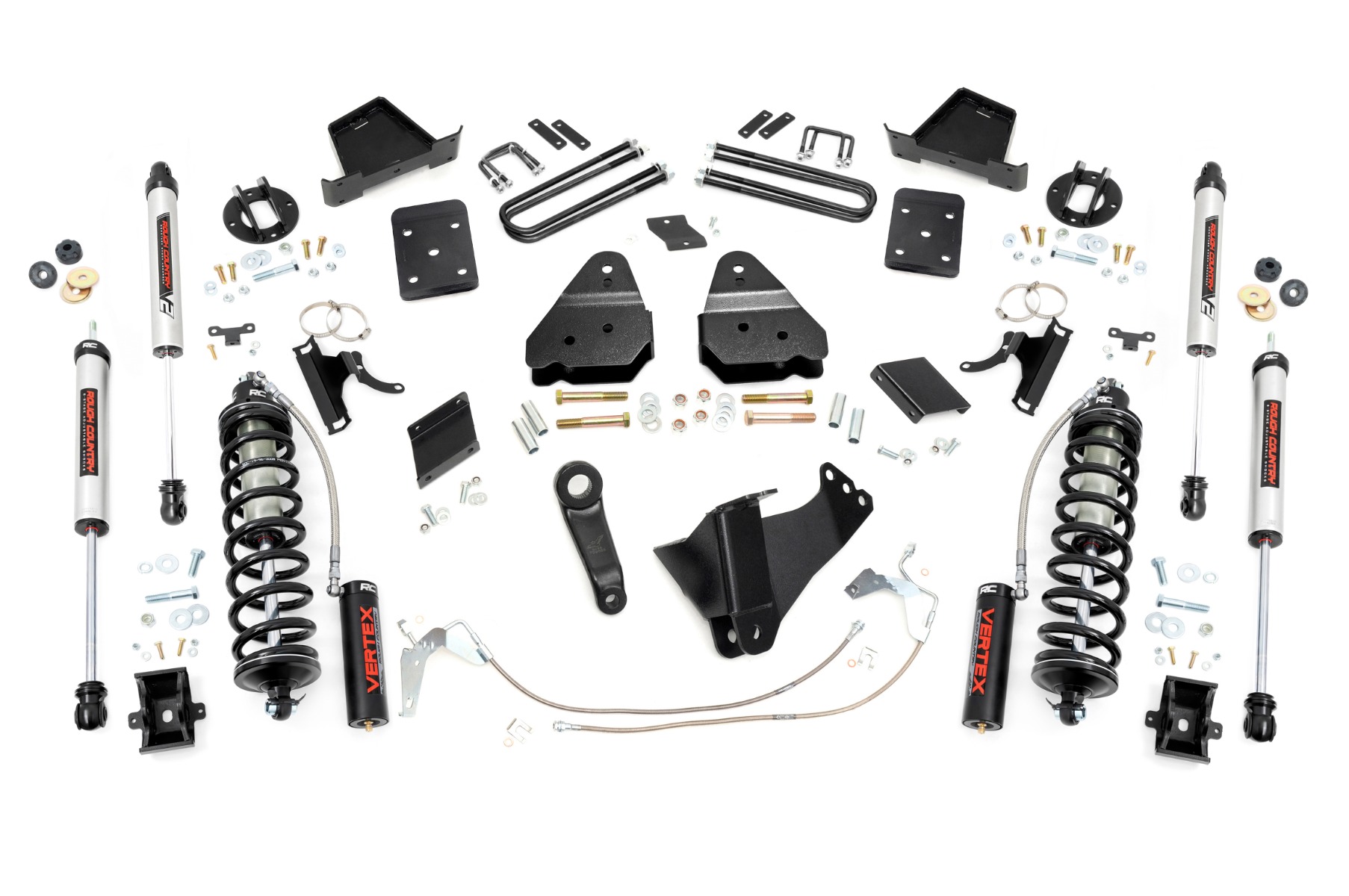 Rough Country 6 Inch Lift Kit Gas No OVLD C/O V2 Ford F-250 Super Duty (15-16)