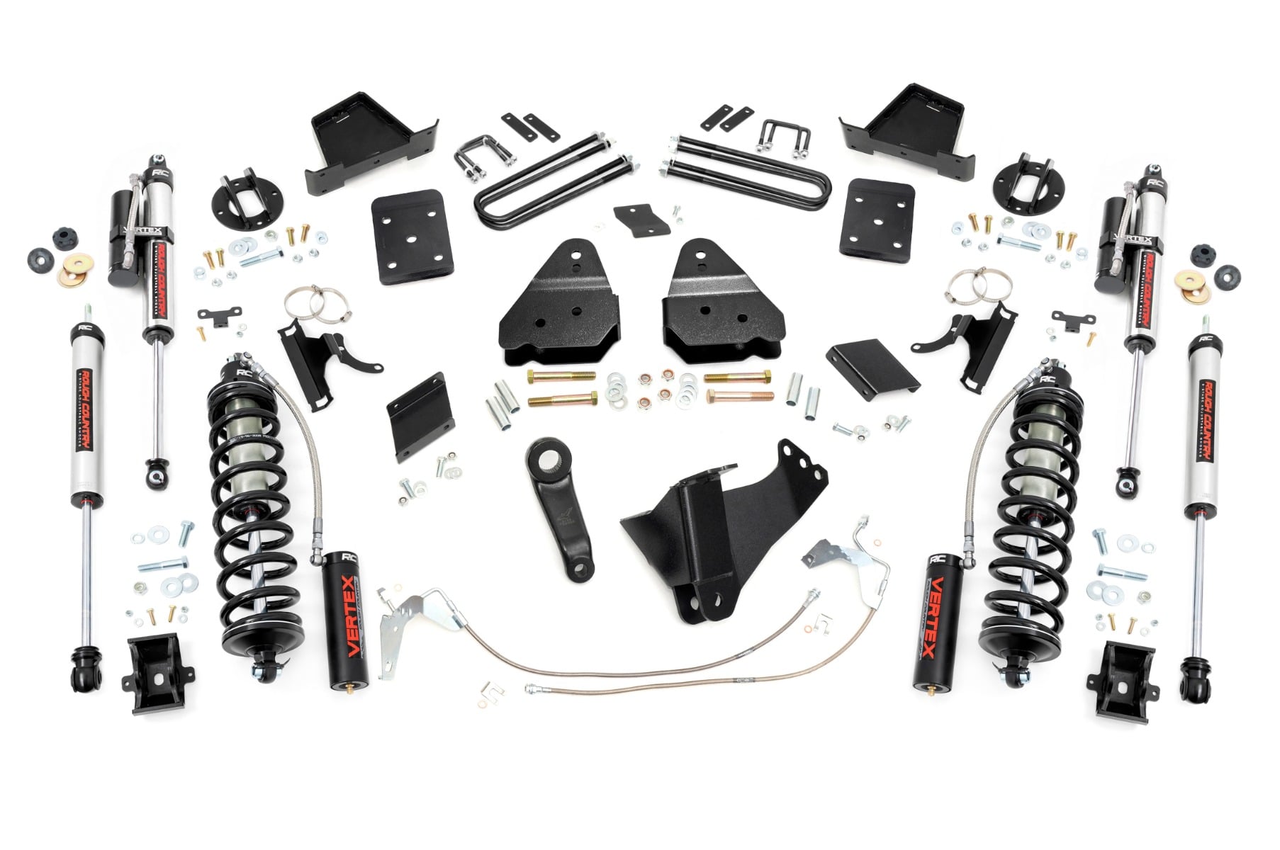 Rough Country 6 Inch Lift Kit Gas OVLD C/O Vertex Ford F-250 Super Duty (11-14)
