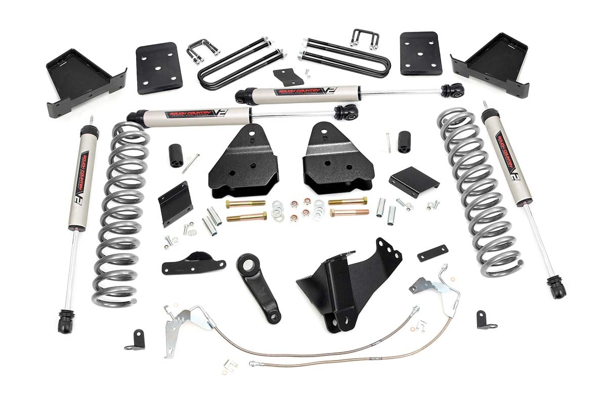 Rough Country 6 Inch Lift Kit Diesel OVLD V2 Ford F-250 Super Duty 4WD (2011-2014)
