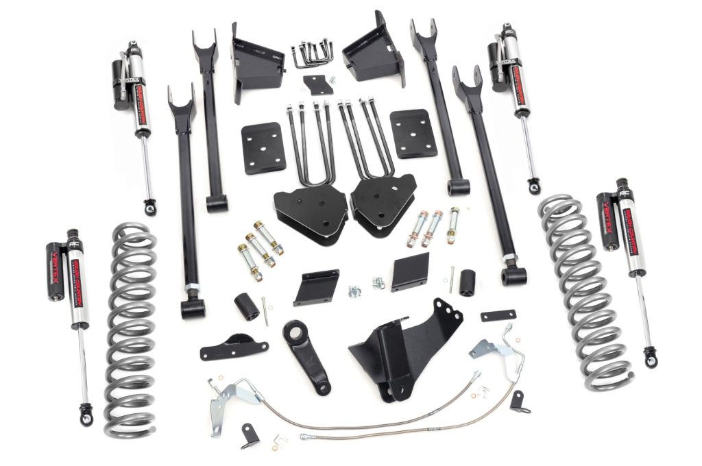 Rough Country 6 Inch Lift Kit 4-Link No OVLD Vertex Ford F-250 Super Duty (11-14)
