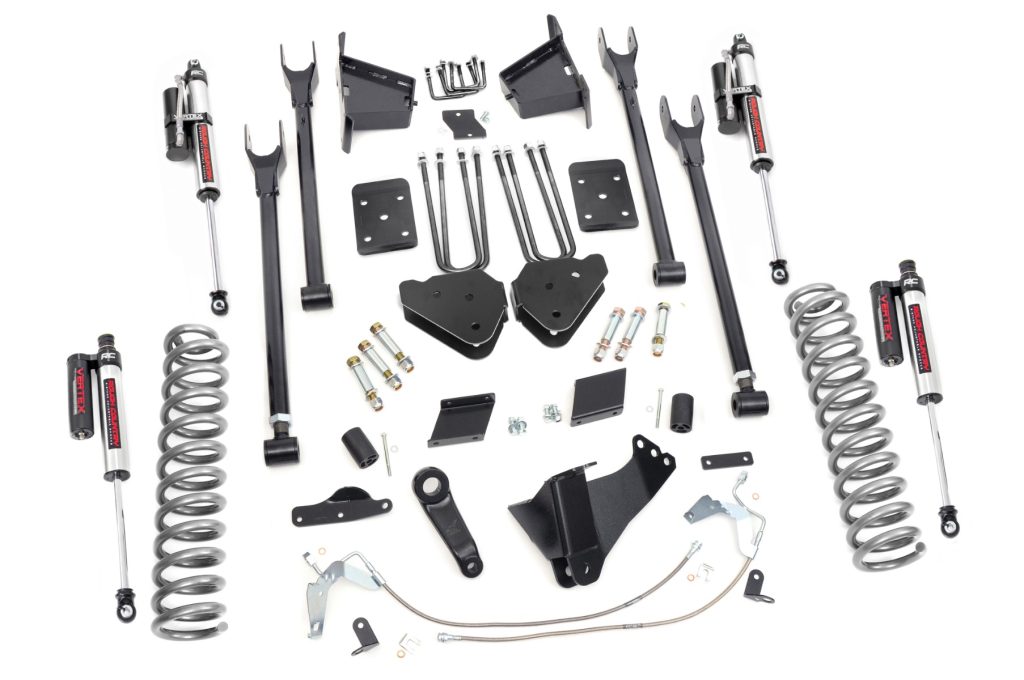 Rough Country 6 Inch Lift Kit 4-Link No OVLD Vertex Ford F-250 Super Duty 4WD (15-16)