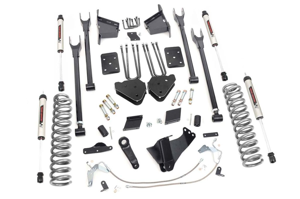 Rough Country 6 Inch Lift Kit 4-Link OVLD V2 Ford F-250 Super Duty 4WD (2011-2014)