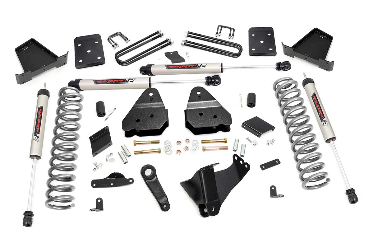Rough Country 4.5 Inch Lift Kit No OVLD V2 Ford F-250 Super Duty 4WD (2015-2016)