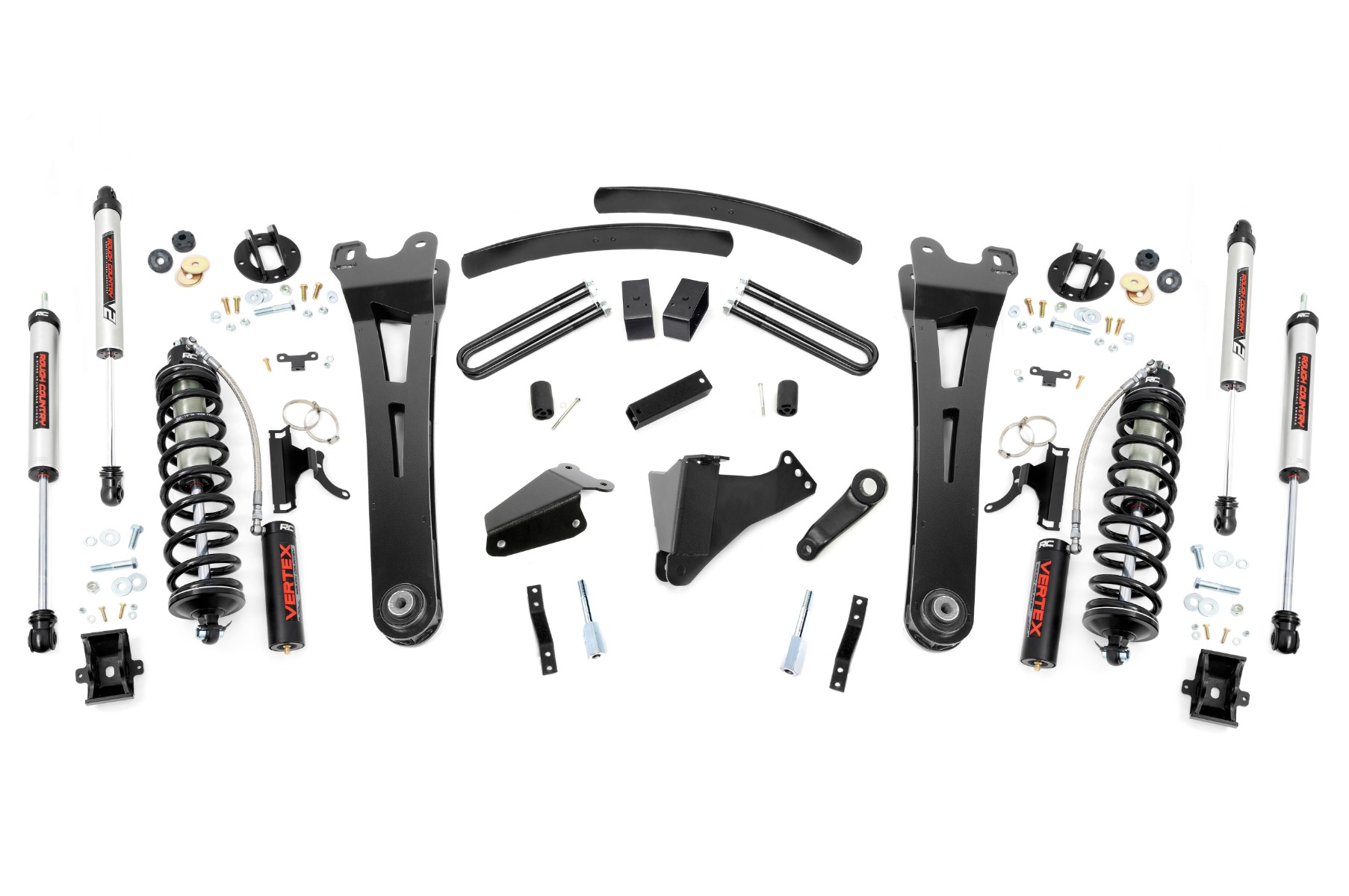 Rough Country 6 Inch Lift Kit Diesel Radius Arm C/O V2 Ford F-250/F-350 Super Duty (05-07)
