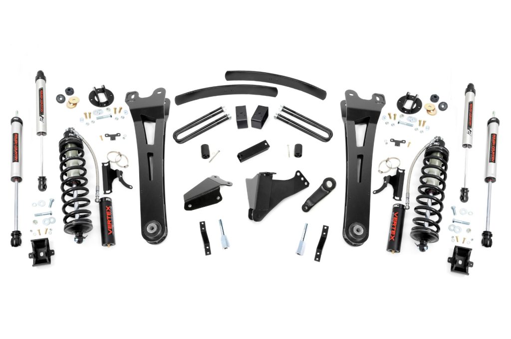 Rough Country 6 Inch Lift Kit Gas Radius Arm C/O V2 Ford F-250/F-350 Super Duty (05-07)