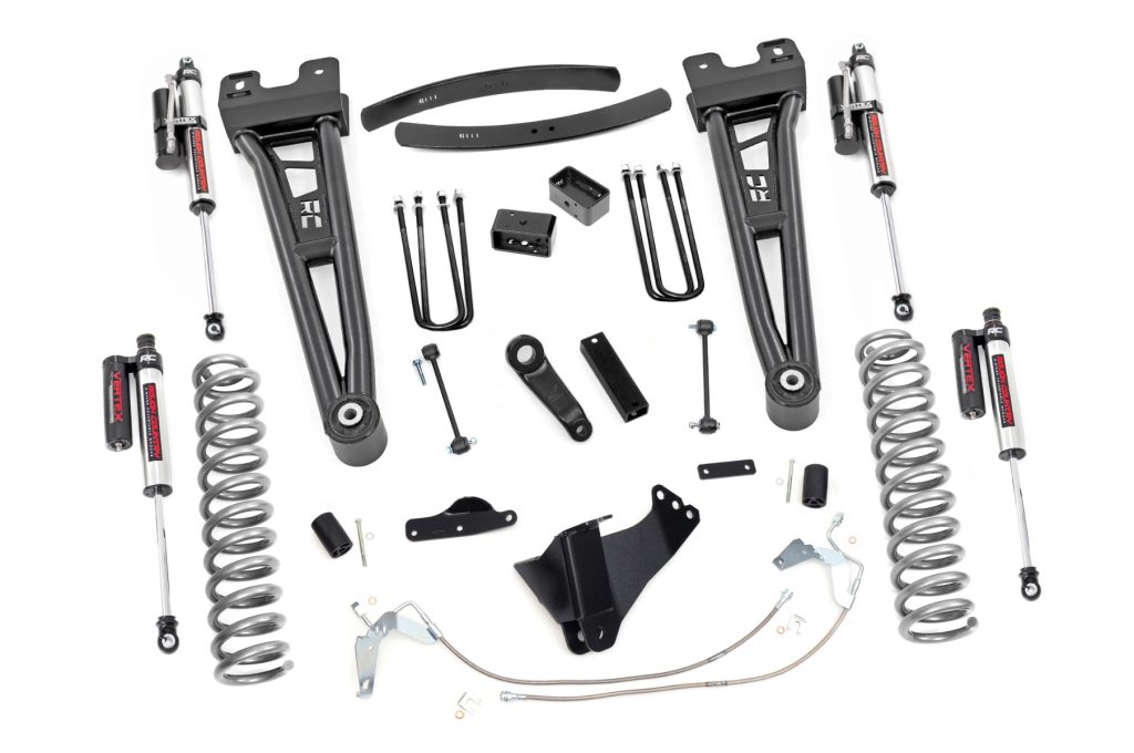 Rough Country 6 Inch Lift Kit Diesel Radius Arm Vertex Ford F-250/F-350 Super Duty (08-10)