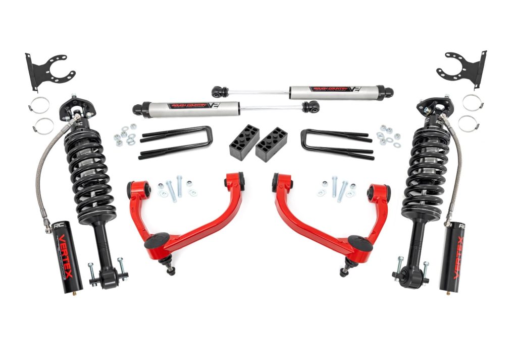 Rough Country 3 Inch Lift Kit UCAs Vertex/V2 Ford F-150 4WD (2014-2020)