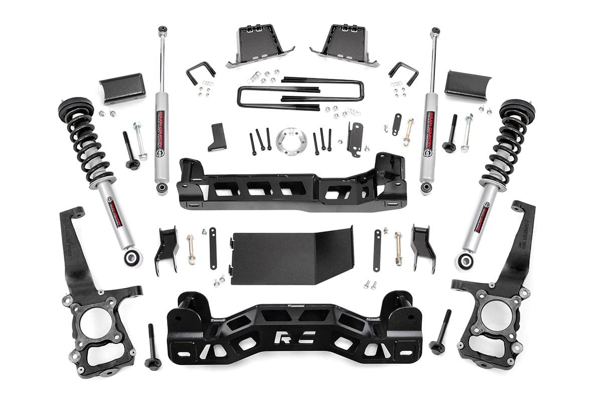 Rough Country 6 Inch Lift Kit N3 Struts Ford F-150 4WD (2011-2013)