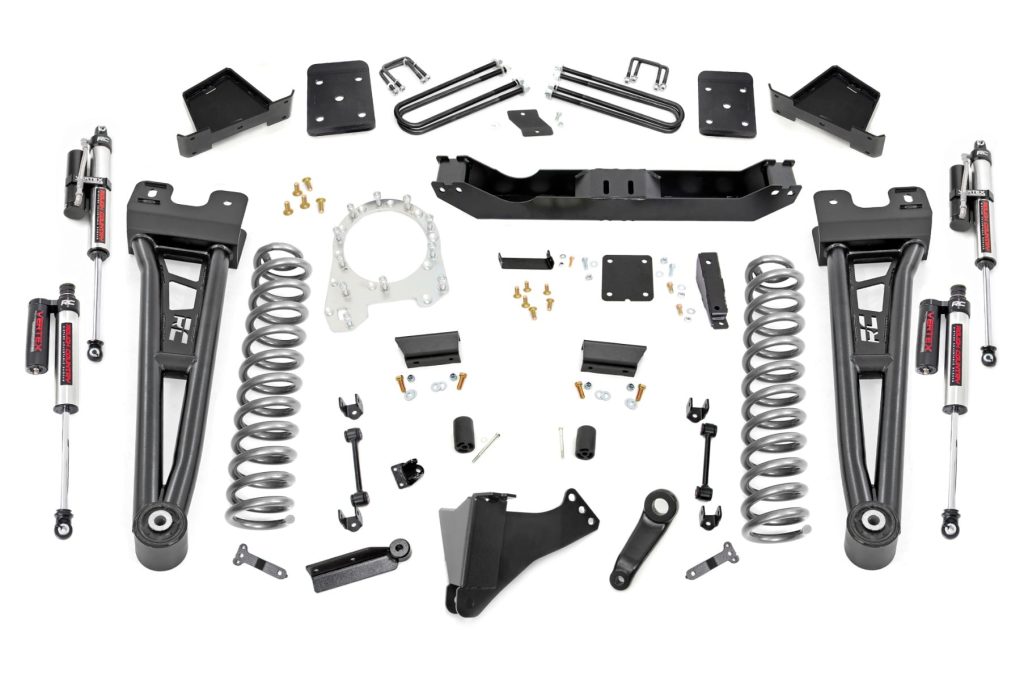 Rough Country 6 Inch Lift Kit R/A No OVLD Vertex Ford F-250/F-350 Super Duty (17-22)