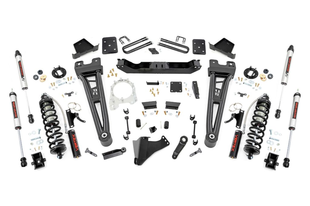 Rough Country 6 Inch Lift Kit Radius Arm No OVLD C/O V2 Ford F-250/F-350 Super Duty (17-22)