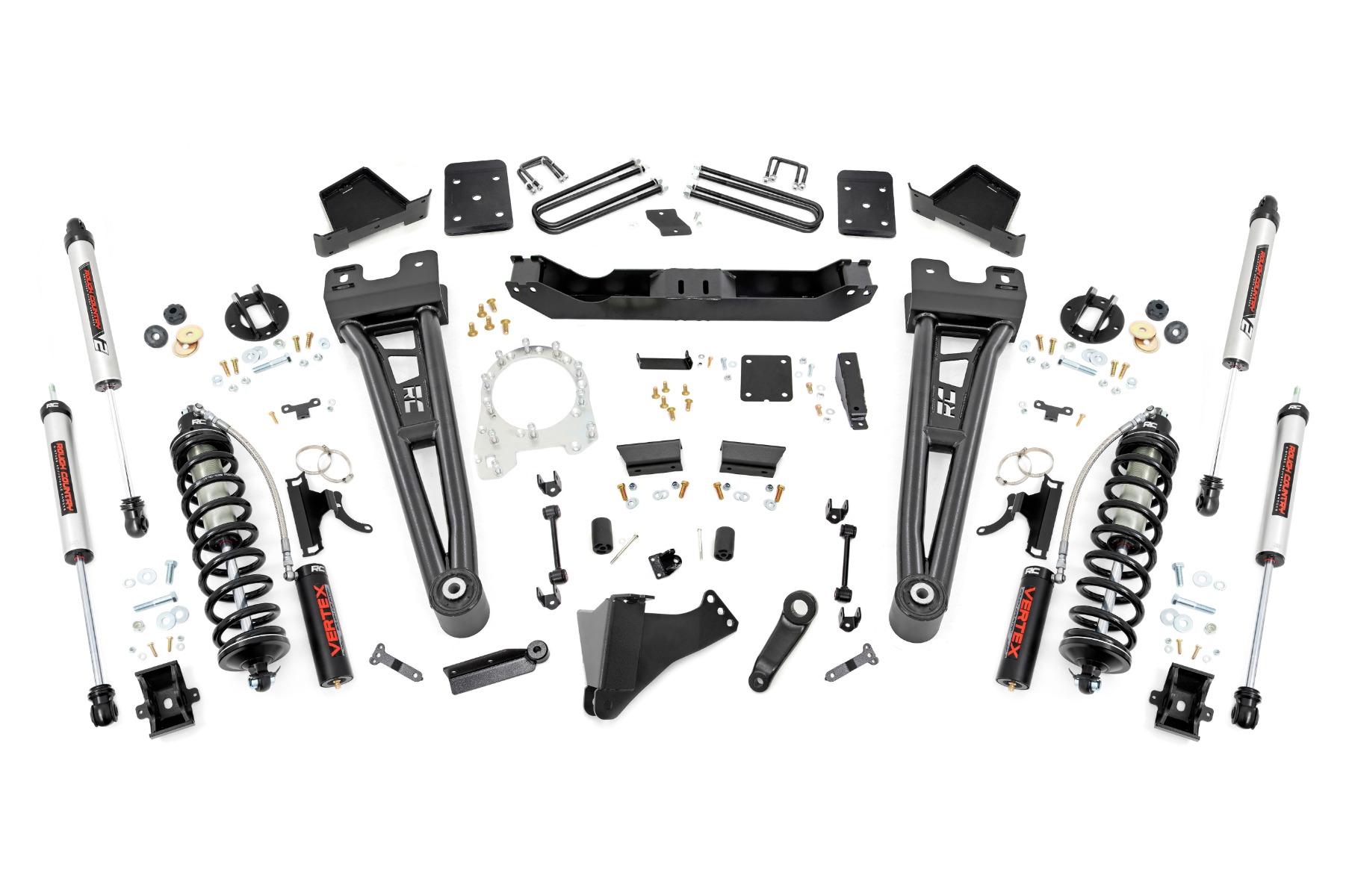 Rough Country 6 Inch Lift Kit Radius Arm No OVLD C/O V2 Ford F-250/F-350 Super Duty (17-22)
