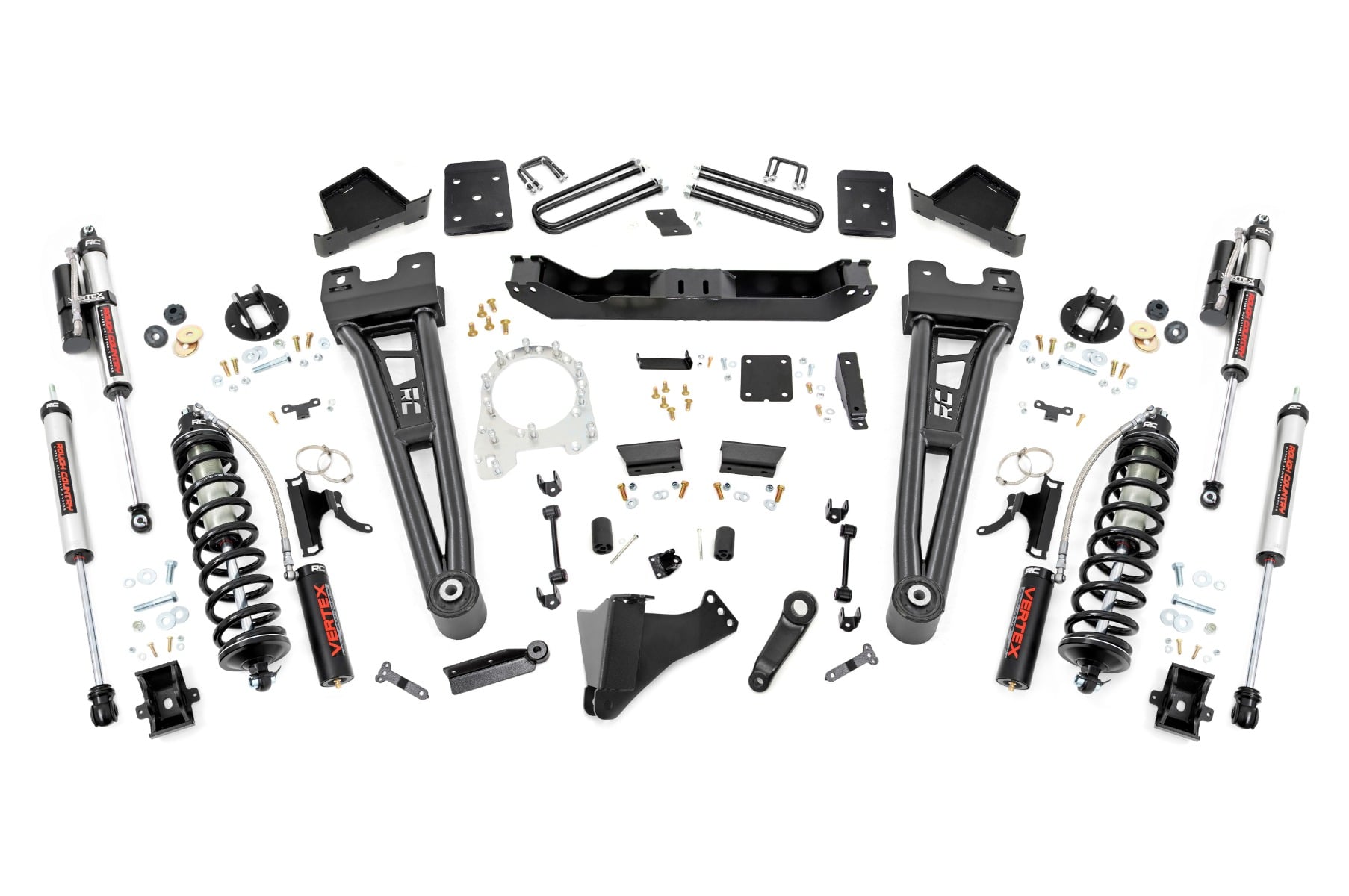 Rough Country 6 Inch Lift Kit Radius Arm No OVLD C/O Vertex Ford F-250/F-350 Super Duty (17-22)