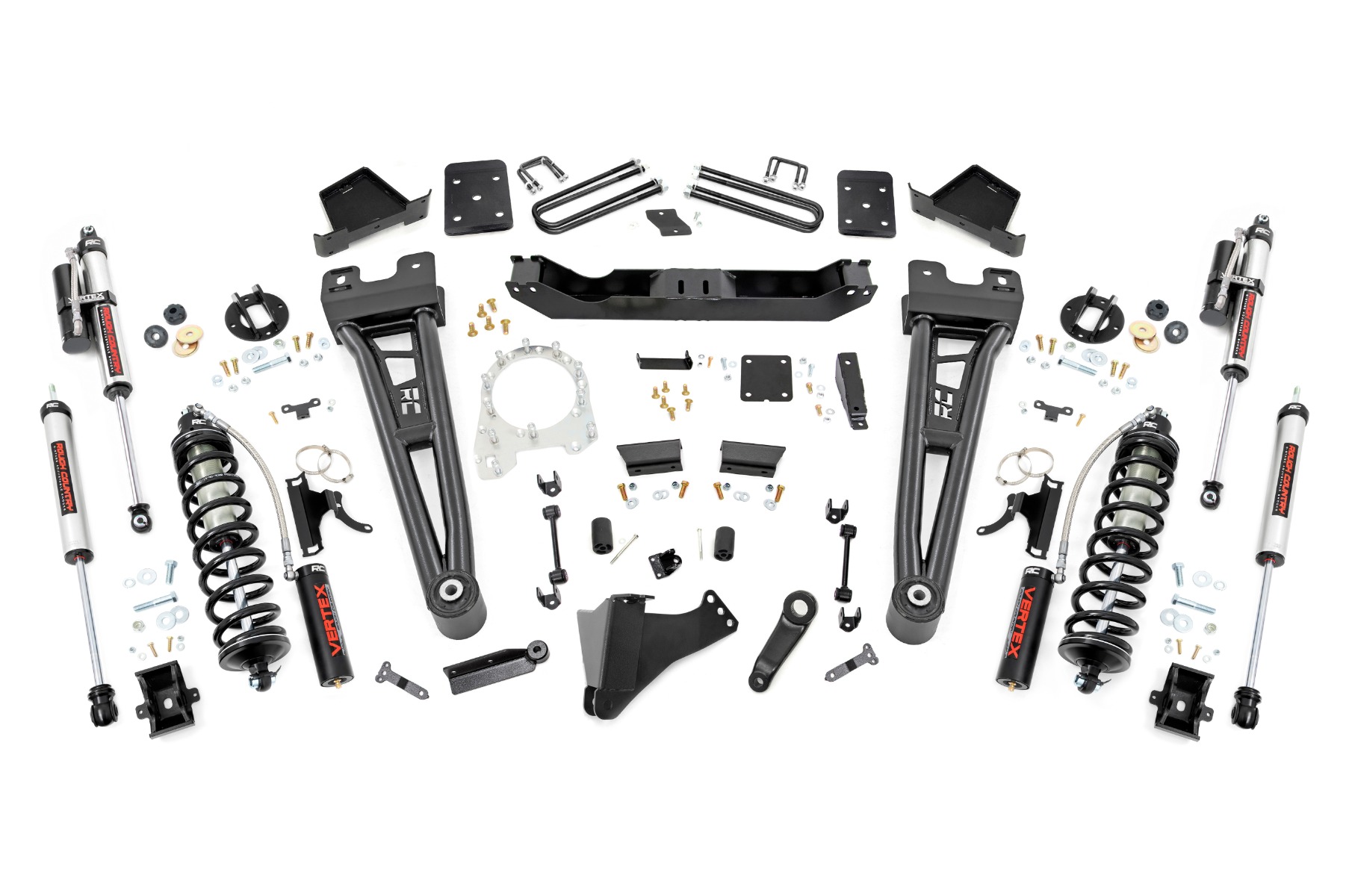 Rough Country 6 Inch Lift Kit R/A OVLDS C/O Vertex Ford F-250/F-350 Super Duty (17-22)