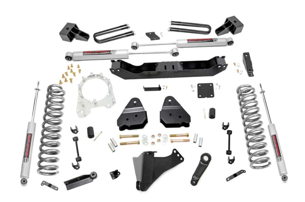 Rough Country 4.5 Inch Lift Kit Diesel Dually Ford F-350 Super Duty 4WD (2017-2022)