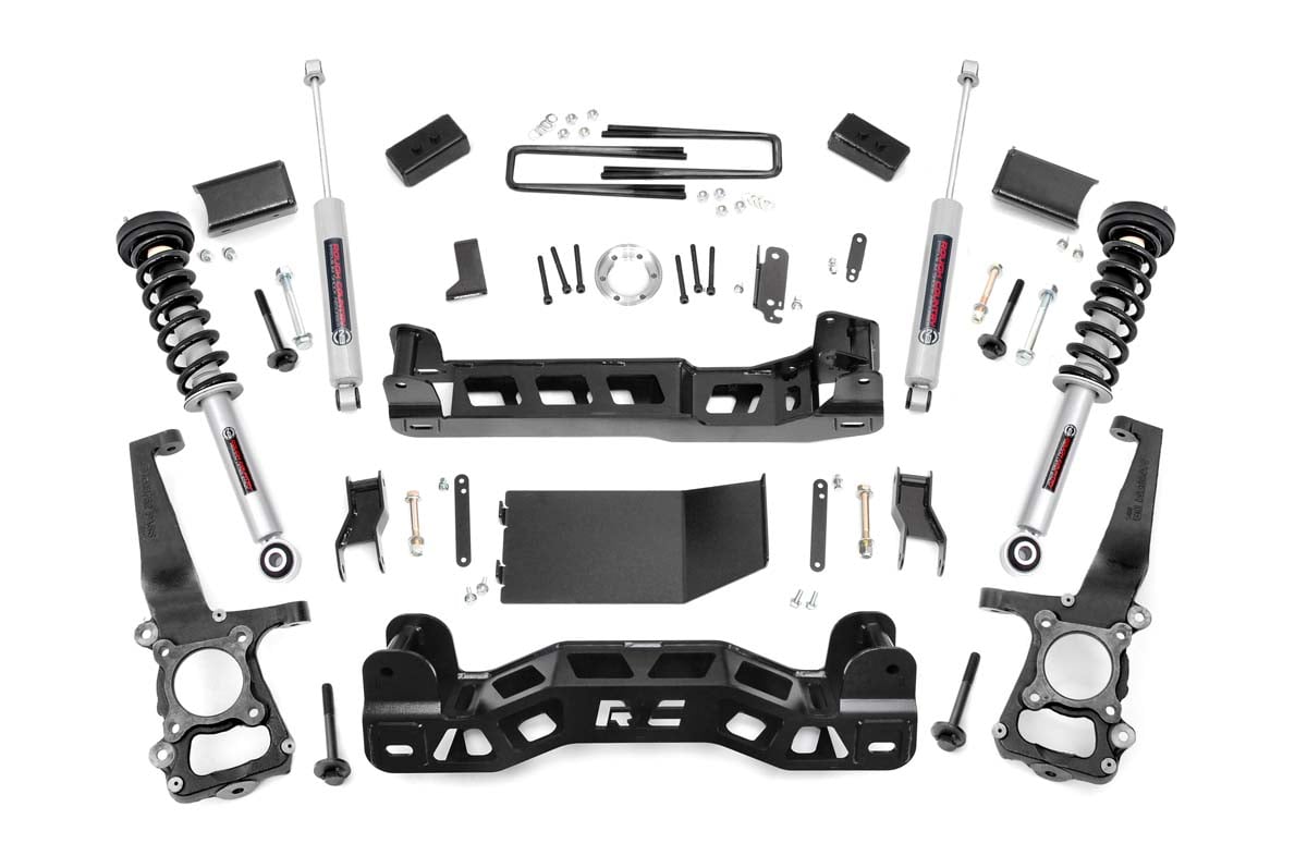 Rough Country 4 Inch Lift Kit N3 Struts Ford F-150 4WD (2011-2013)