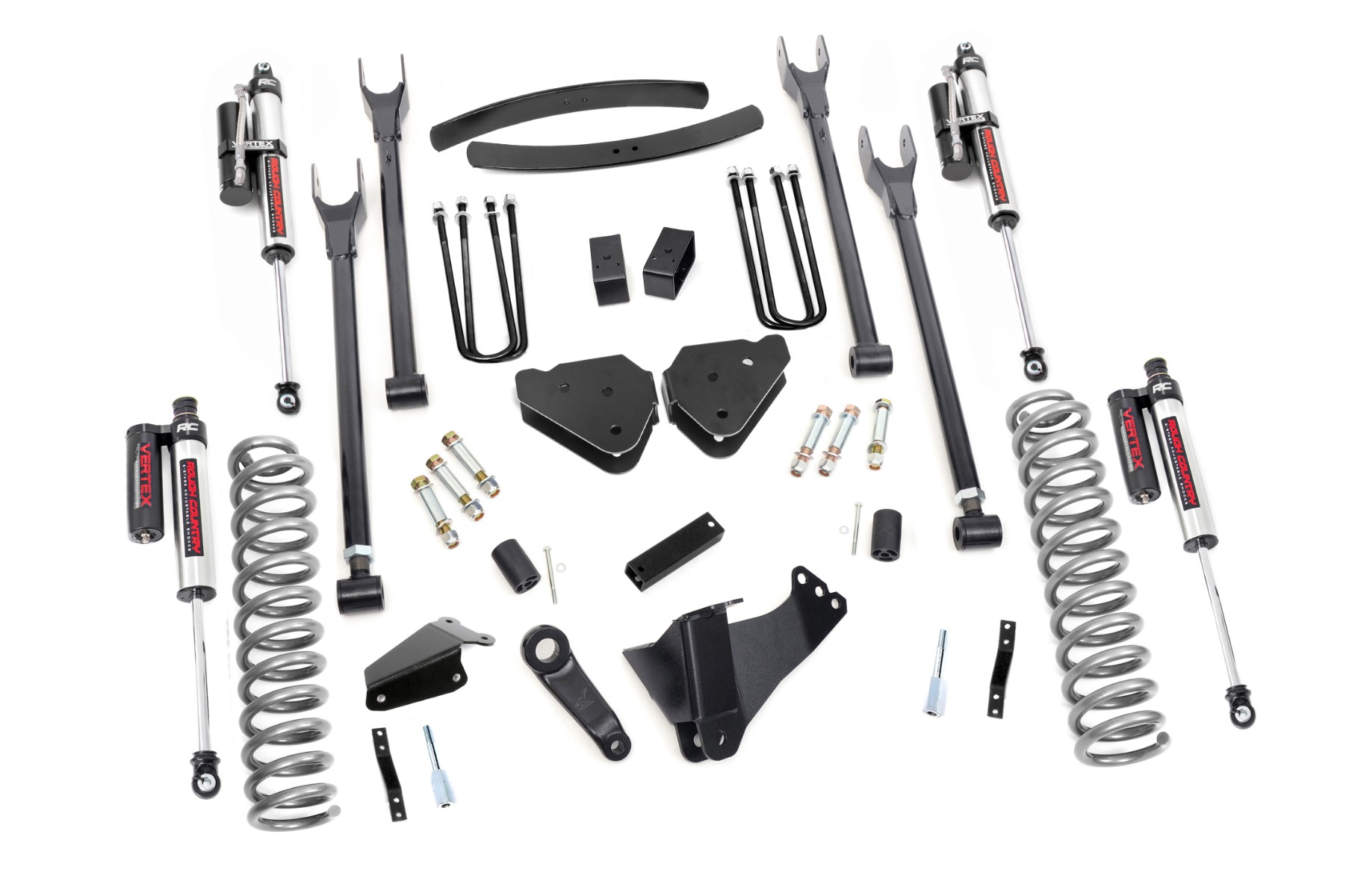 Rough Country 6 Inch Lift Kit Diesel 4 Link Vertex Ford F-250/F-350 Super Duty (05-07)