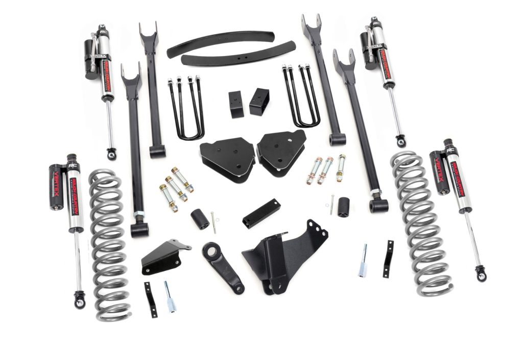 Rough Country 6 Inch Lift Kit Diesel 4 Link OVLDS Vertex Ford F-250/F-350 Super Duty (05-07)